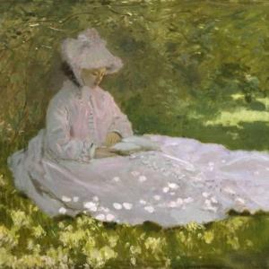 'La liseuse' ~ Technique Monet ~ Style Savonarola