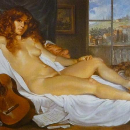 'La Florentine' ~ Huile sur toile